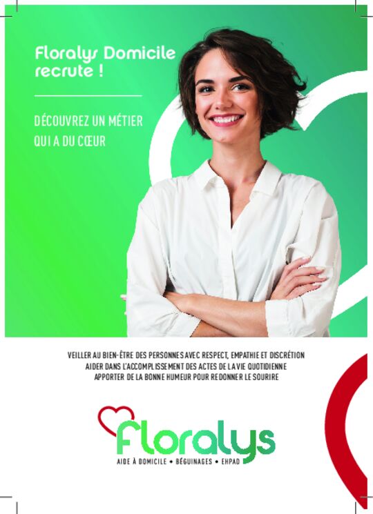 Affiche Floralys Domicile recrute !